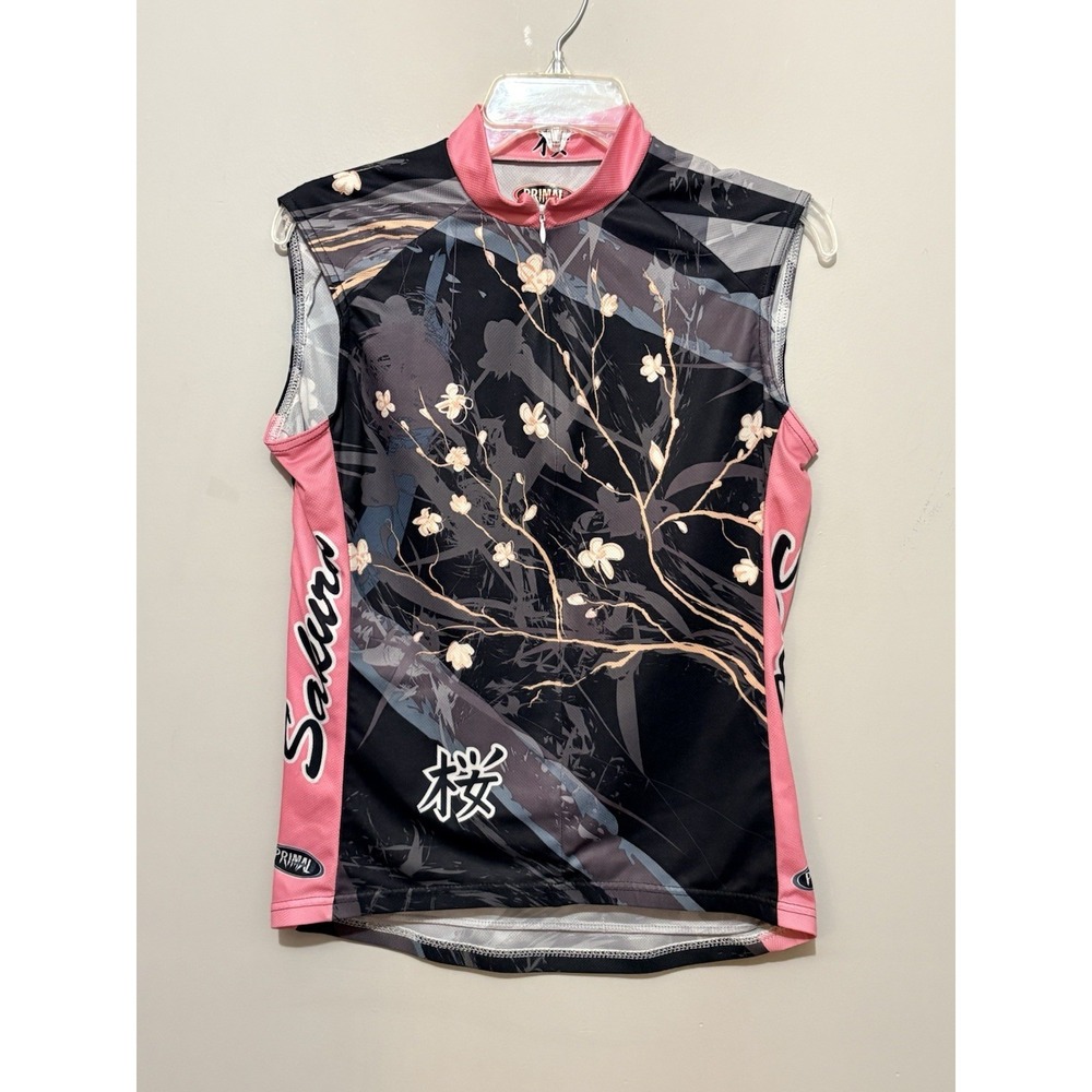 Primal‎ Wear Cycling Jersey Womens XL Sakura Cherry Blossom Sleeveless